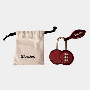 Glossier Red Combination Lock Limited Edition NWT